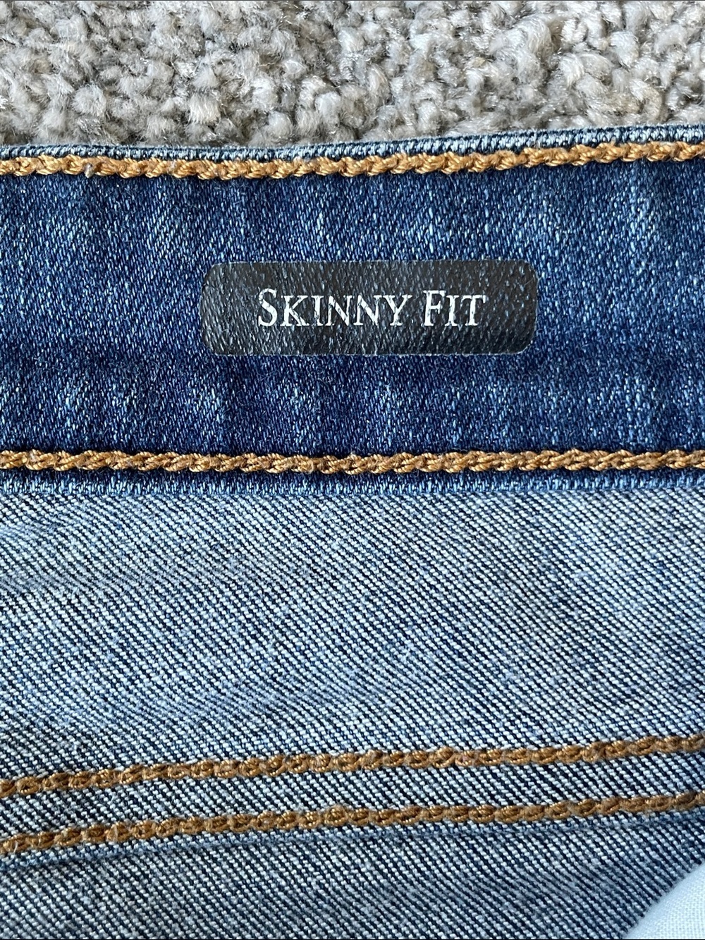 EC Judy Blue Skinny Fit Medium Wash Distressed Jeans with Red Plaid - Size 9/29 - Picture 5 of 6